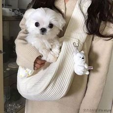 잇츠 반려동물 강아지 슬링백 포대기 이동가방, 1개