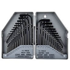 라온텐 육각렌치 세트 6각 렌츠 휴대용 인치 혼합 30P, 1개