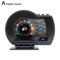 게이지 물 거리계 헤드업 O3P1 GPS 주행 및 P24 오일 OBD OBD 디지털 터보 속도 온도 HUD RPM 온보드 HUD 차량 컴퓨터 계량기 디스플레이, 없음, 1) A