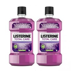 Listerine Total Care Fresh Mint Anticavity Fluoride Mouthwash 2 x 1 L, 1개