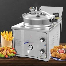 상업용 전기 딥 프라이어 압력 프라이어 요리 팬 치킨 프라이 장비 전문 프라이어 16L, 한개옵션0, 1개
