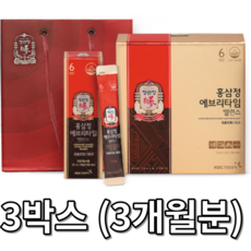 정관장 홍삼정 에브리타임 밸런스 에브리데이 10ml x 30개 혈압 혈당 두뇌 면역력 높이는 영양제 방법 효능 당뇨 조절 촉진 음식 명절 추석 설날 진세노사이드 선물 건강, 3박스, 30포