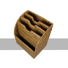 라탄 잡지꽂이 小 (Orange Brown), 1