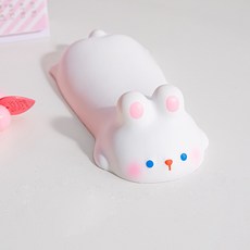 로앤제이 마우스 키보드 손목 받침대 보호대 손목보호쿠션, 토끼, 1개