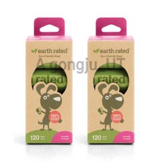  어스레이티드 풉백 강아지 배변 봉투 리필 120매 2개, 상세페이지 참조, 상세페이지 참조 