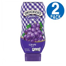 Smucker's Squeeze Jelly 스머커즈 스퀴즈 포도잼 튜브형 567g 2팩