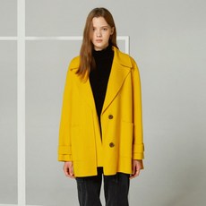 쥬시쥬디 와이드카라 A라인 미들코트 JUCA720D YE
