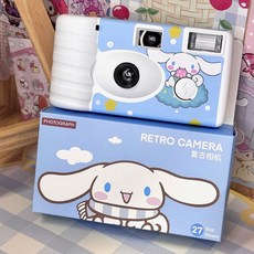헬로키티 일회용카메라 레트로 감성 필름카메라, 18매 필름, 시나모롤, 1개