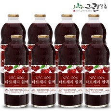 그린약초 타트체리 주스 NFC착즙 쥬스 500ml, 8개