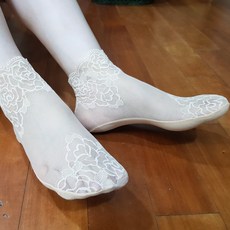 레이스스타킹양말