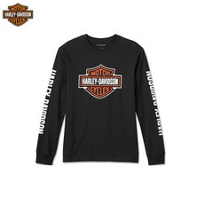 (해외직구) 정품 HARLEY DAVIDSON(할리 데이비슨) 긴팔 티셔츠 라이딩 셔츠_CT_HA_01, S, 블랙