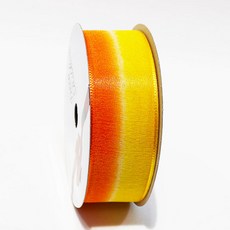 금비 이색오간디리본(36mm), 15m, TO#06 노랑_오렌지
