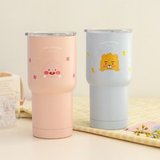 리틀프렌즈 스텐 텀블러, 리틀어피치, 600ml