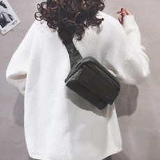 INS 인싸템 캐쥬얼 비스듬함 메다 미니 가방 힙색 트렌드 스타일리쉬 광대역 나일론 벨트백 허리색