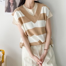 女款編織側開叉針織長Anna寬鬆背心