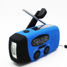 휴대용 핸드 크랭크 태양광 발전 비상 날씨 멀티 밴드 라디오 FMAM SOS 알람 손전등 5000mAh 전화 충전기 수동, [07] 2000mah, 07 2000mah