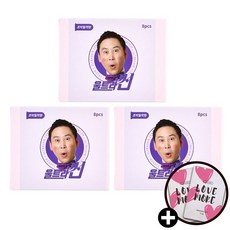 울트라씬 신동엽 무꼭지형 슬림형 밀착형 콘돔 8개입 + 사은품 러브모아 젤 2P, 3세트