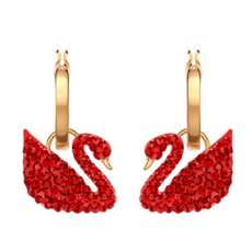 스와로브스키백조귀걸이