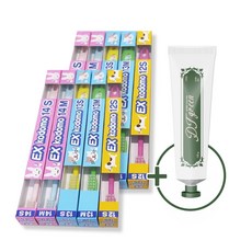코도모칫솔 10개+고불소치약1개 디티그린1450 100g 바닐라민트향 사이즈택일