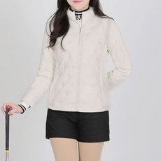투엘라 가볍고 따뜻한 유니 여성 골프 패딩 점퍼 자켓 경량 라운드넥 노카라 겨울 간절기 퀄팅 자켓 빅사이즈 방풍 바람막이 여성골프웨어 어깨 스트레치