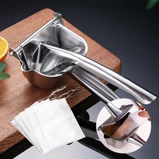수동 착즙기 304 스테인리스 다용도 착즙기 핸드프레스 레몬 오렌지 주스 수박 주스 착즙기, 색깔1