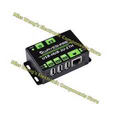 1-3 USB 100Mbps 이더넷 포트 확장 보드 허브 어댑터 산업용 등급 금속 케이싱 USB-HUB-3U-ETH HUB-3U-ETH-NP