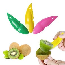 플라스틱 키위 스푼 과일 칼 슬라이서 필러 커터, 1.10Pcs, 1개