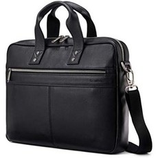 Samsonite 클래식 가죽 슬림 브리프 블랙. 클래식 가죽 슬림 브리프 - 패리티캐리어