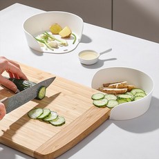 서랍형 도마
 JFINTL 편리한 도마보조 식재료 트레이 2개