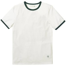 메르츠비슈바넨 1950s 루프휠 면 티셔츠 독일 화이트 그린