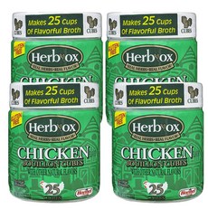 Herb Ox 허브옥스 치킨스톡 고체육수 Chicken Bouillon 25큐브 94g 4팩, 4개