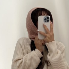 니트넥후드워머