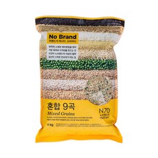 혼합 9곡 4kg 맛있는 잡곡밥 오곡밥 건강식 영양곡 mixed grains 9가지곡물 이마트 노브랜드, 1개