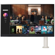 -LG전자- LG 스마트 모니터 32SQ780SW 32인치 UHD 4K OTT 스피커내장 미러링 USB C타입 피벗 스위블 높낮이조절, 1. LG_32SQ780