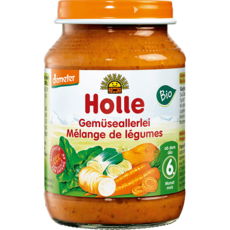 Holle 홀레 베이비 모듬 야채 이유식 6x190g (6개월), 기본