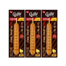 (냉장) 동원 그릴리 극한직화 후랑크 치즈 70g 3개