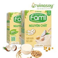 FAMI VINASOY 베트남 파미 두유/코코넛맛 두유, 24개, 200ml