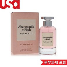 Abercrombie & Fitch Authentic EDP Spray 100ml Women, 1개 - 아베크롬비향수