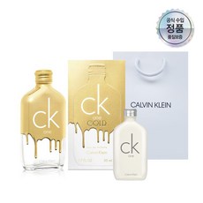 [공식수입원] 캘빈클라인 CK ONE 골드 EDT 50ml+CK ONE 15ml 향수+브랜드쇼핑백, 단품