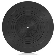 Turntable Slipmat Anti-Static Wool Mat - 12 inches Phonograph LP Vinyl Record Player Black Mat - Improves Sound & Reduces Noise