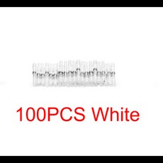 솔더 씰 버트 커넥터 레드 화이트 블루 방수 열 수축 와이어 자동차 해양 전기 단자 100 개, [01] 100pcs white, 100개
