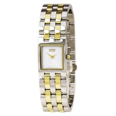 시티즌 Citizen Womens 여성 여성 여성용 EX1304-51A Eco-Drive Jolie" Two-Tone Stainless Steel Watch 손목시계" [품]