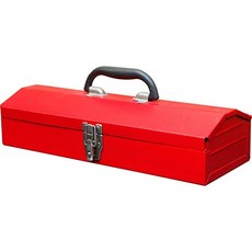 [미국] BIG RED TB102 Torin 16" Hip Roof Style Portable Steel Tool Box with Metal Latch Closure Red