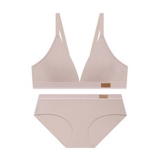 게스 속옷 GUESS UNDERWEAR 레더라벨 코튼 브라렛 팬티 세트 - 핑크 TTZ434 BVG993