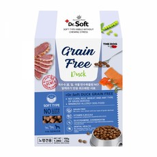 [더독] 닥터소프트 그레인프리 오리 1.2kg (노령견용), 1개