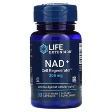 라이프익스텐션 NAD+ 세포 Regenerator 300 mg 베지 캡슐 30 정 니코틴아마이드리보사이드