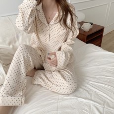 순면거즈컬러긴팔세트