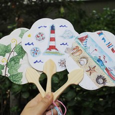 [잼잼아트] 썸머 냅킨 미니부채(10인)