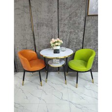 사리넨테이블 원형테이블 카페 타원형 대리석 라운드, 화이트 직경 80