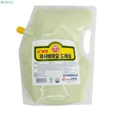 오뚜기 오쉐프 와사비마요 드레싱 2kg, 2봉